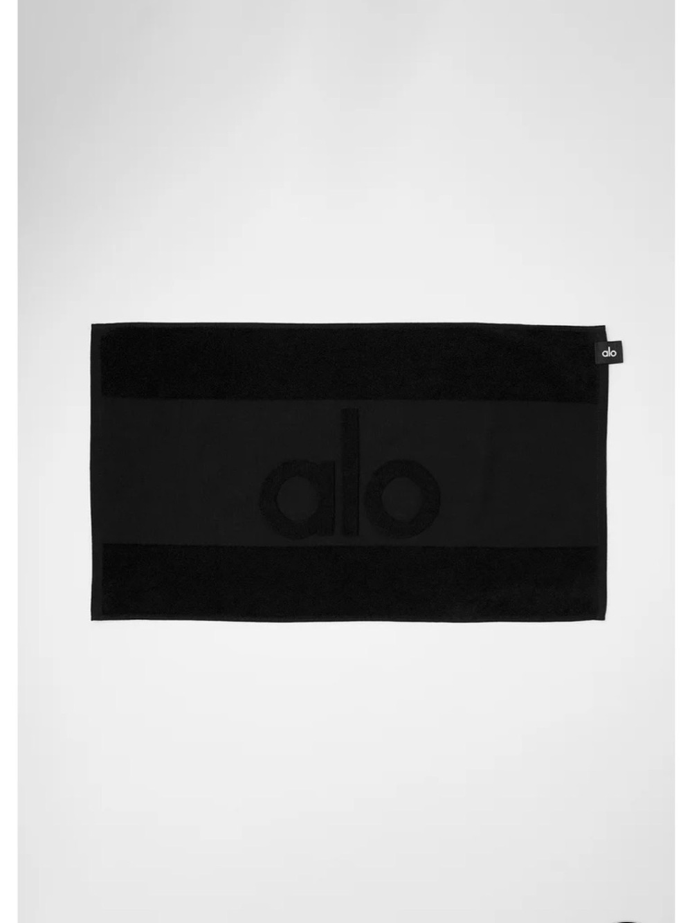 Alo Black Logo Fitness Towel